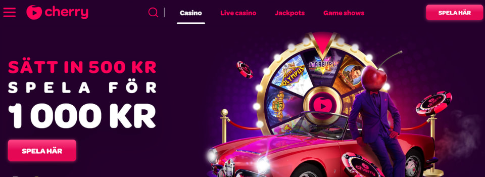 Skapa ett konto hos Cherry Casino