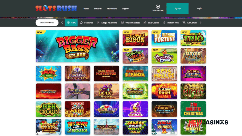 screenshot of slots rush new games