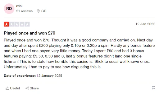 slots rush review on trustpilot