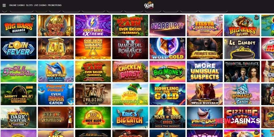 king casino slots lobby