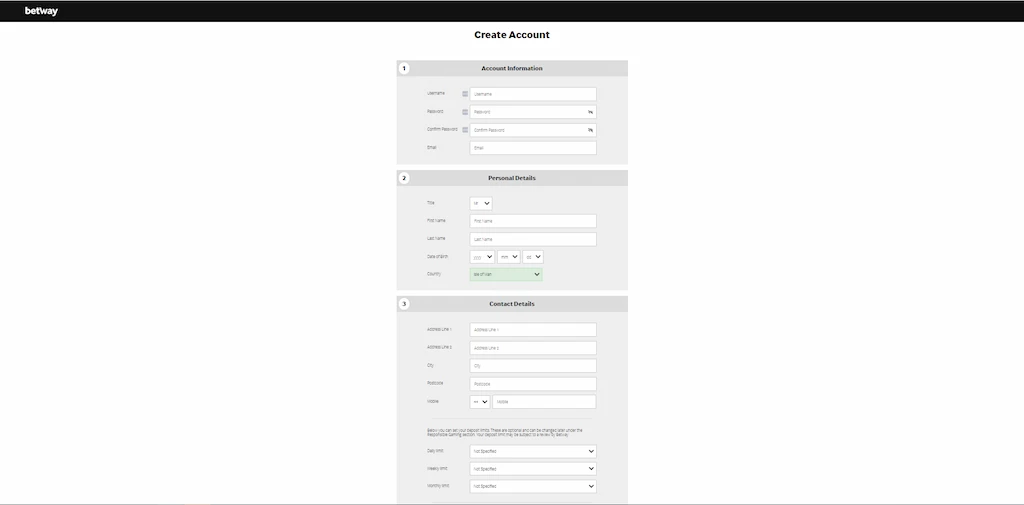 betway registration