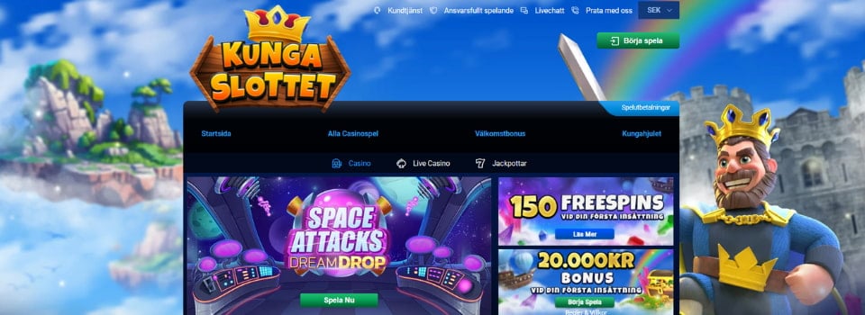 Kungaslottet Casino startsida