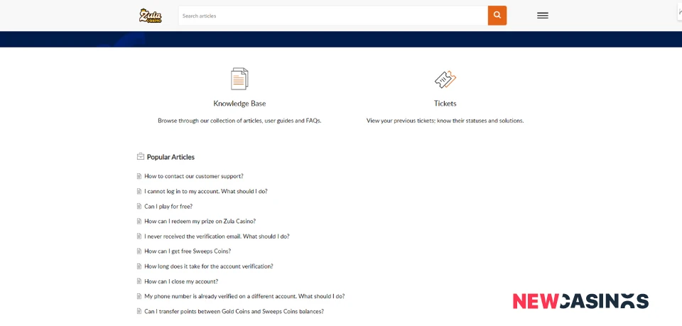 zula casino support