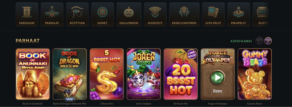 Talismania Casino kolikkopelit