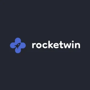 RocketWin Casino logo tummalla taustalla