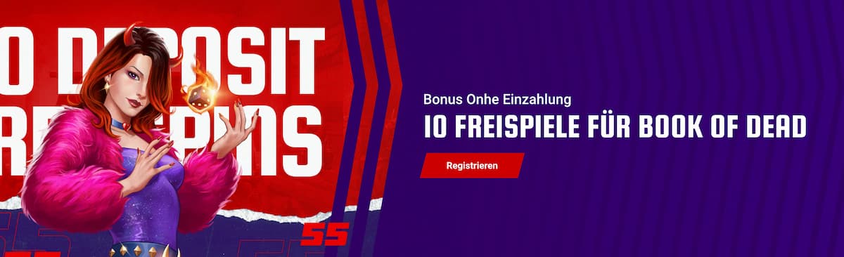 55bet Freispiele ohne Einzahlung