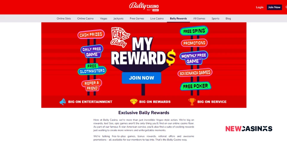 bally casino bonuses