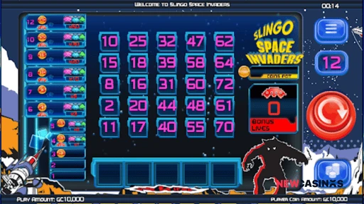 pulsz slingo space invaders