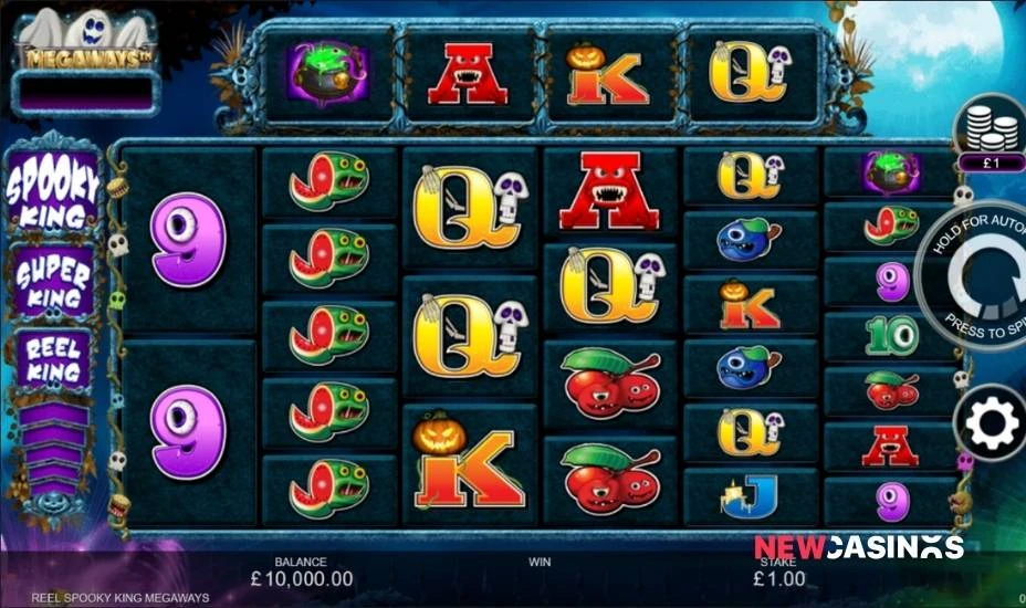 reel spooky king megaways slot gameplay