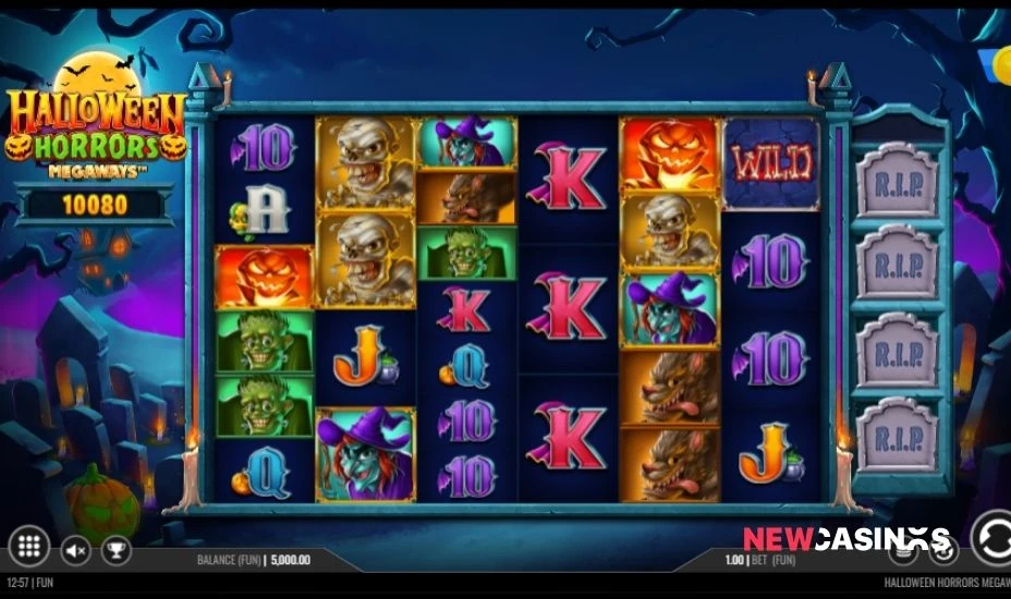 halloween horrors megaways slot gameplay