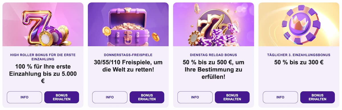 Crownslots Bonus für Stammkunden