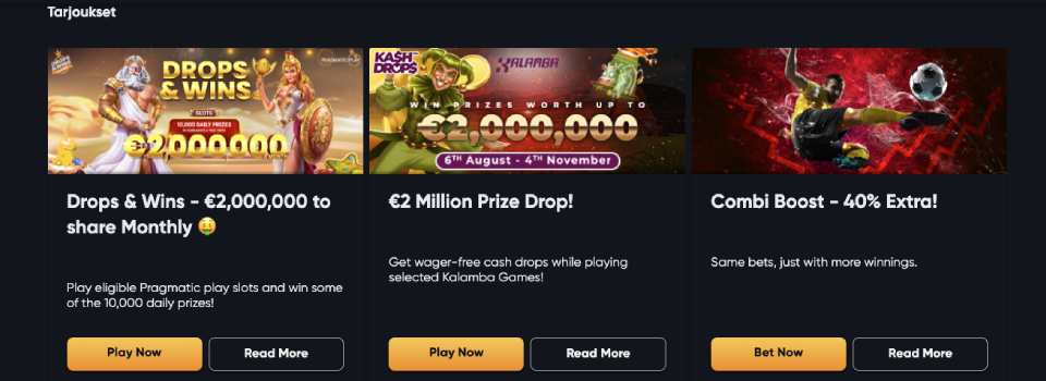 instant casino kampanjat ja tarjoukset