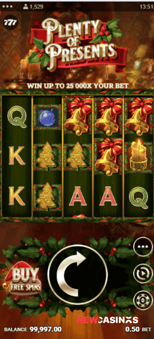 screenshot of plenty of presents gameplay on apple mobile