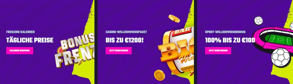 Frenzino Casino Bonus