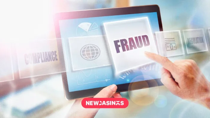 Fraud Law Kicks In: UKGC Warns Operators to Step Up Fraud and compliance graphic, being swiped through on a handheld tablet.