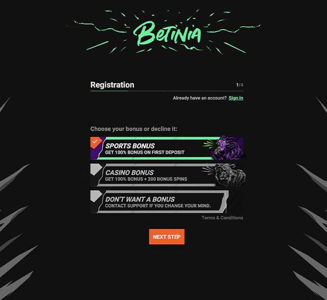 Betinia Casino