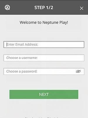 Neptune Play Mobile Registration