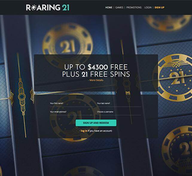 Roaring 21 Casino GRAB 4300 21 Extra Spins New Casinos